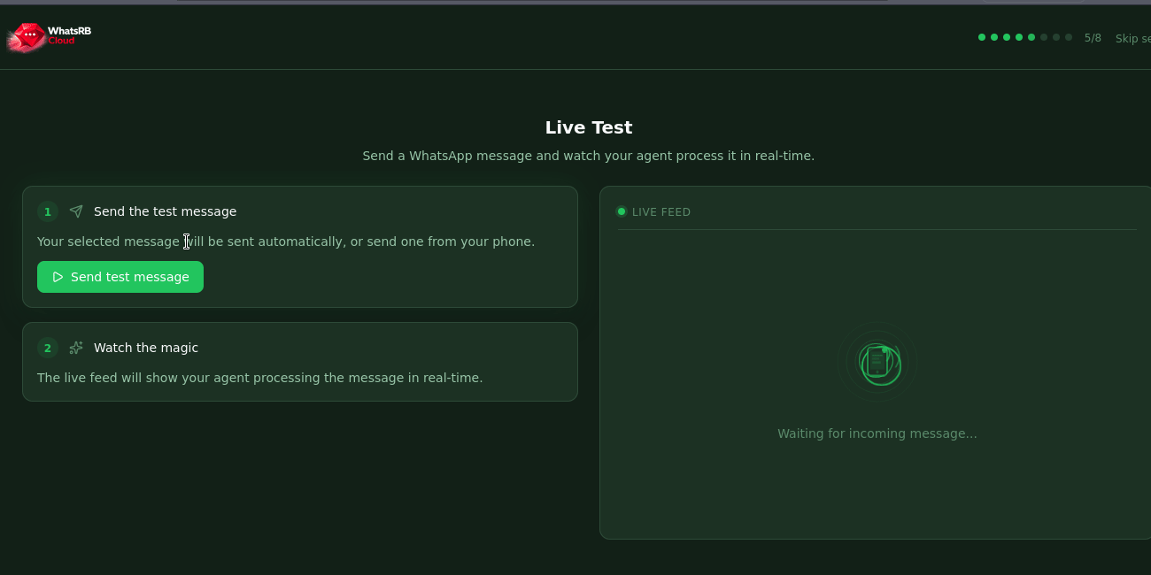 Live demo — message to structured payload in real-time